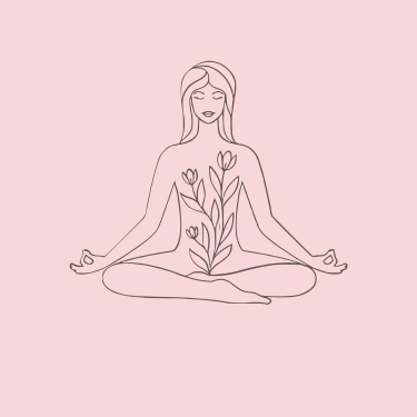 Représentation d'une femme qui médite